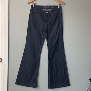 7 for all mankind Ginger Blue Denim Boot Cut Jeans